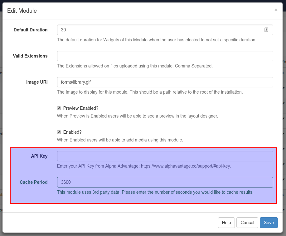 Currency Settings Form