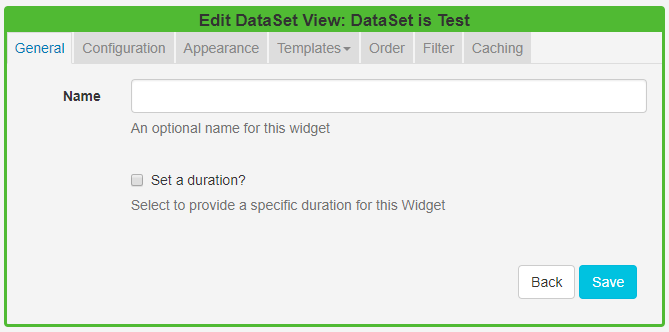 DataSet View Edit