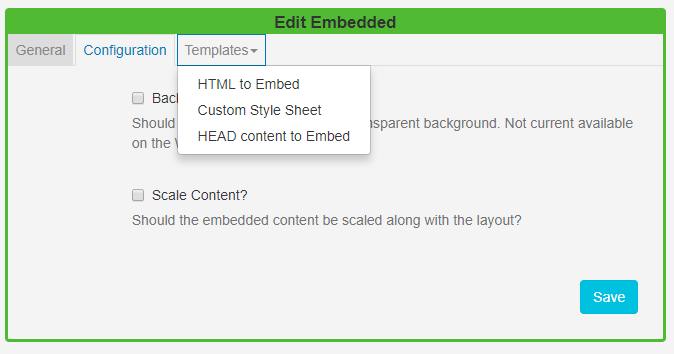 Embedded Templates