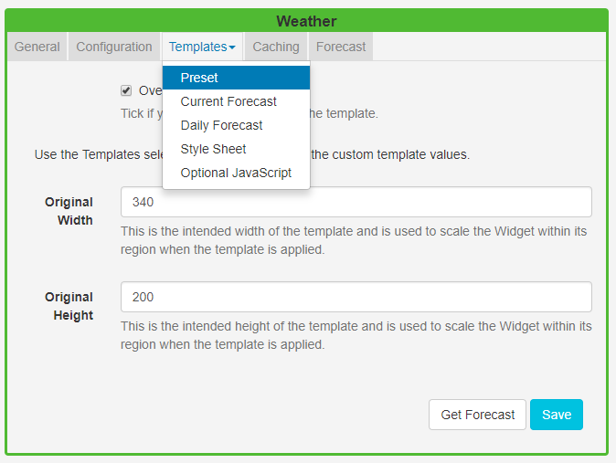 Edit Default Templates