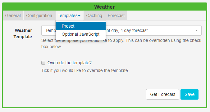 Weather Templates