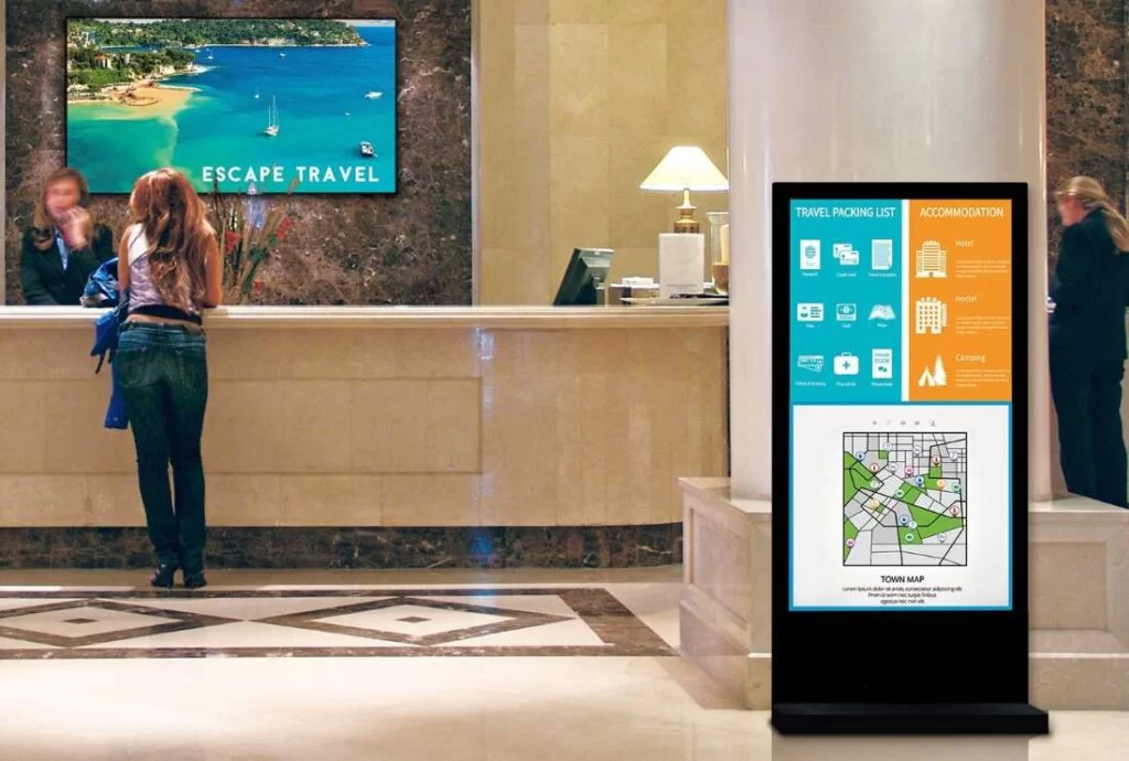 Digital-standee-at-hotel-1024x690
